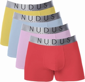 NUDUS Men's Cotton Underwear Pack of 4 Gift Box - Briefs - Trunks - Boxer Briefs