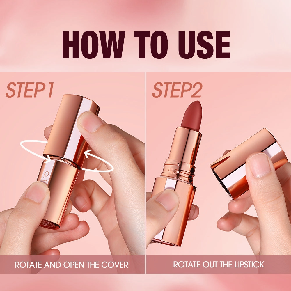O.TWO.O  Matte Finish Waterproof Long Wear Silky Lipstick Hot Sale in US