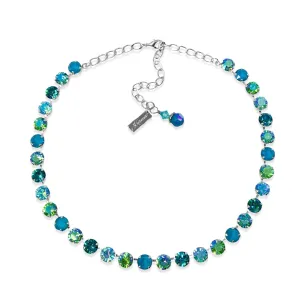 OCEAN TROPIC 8mm Necklace *Made With K.D.S. Premium Crystal *Pick your Finish *Karnas Design Studio™ (Bright Shiny Silver (shown))