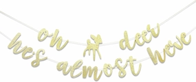 Oh Deer Boy Woodland Baby Shower Banner - Woodland Creature Party Decoration