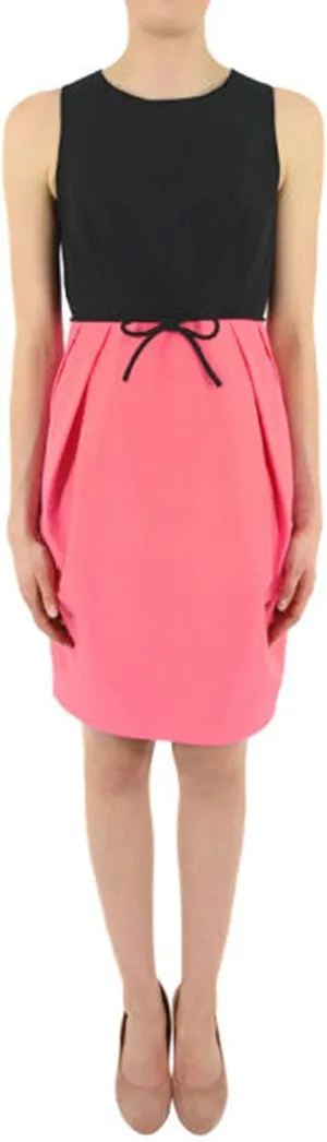 Orla Kiely Backless Ottoman Dress in Peony/Black, Size 2 US/6 UK