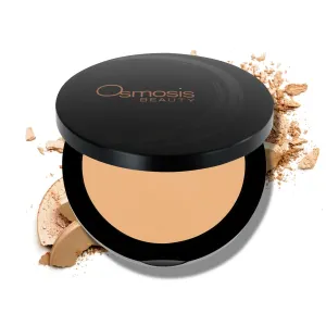 Osmosis Mineral Pressed Base Foundation, Lightweight Powder Makeup, Medium To Full Coverage, Matte Finish, 8 Shades