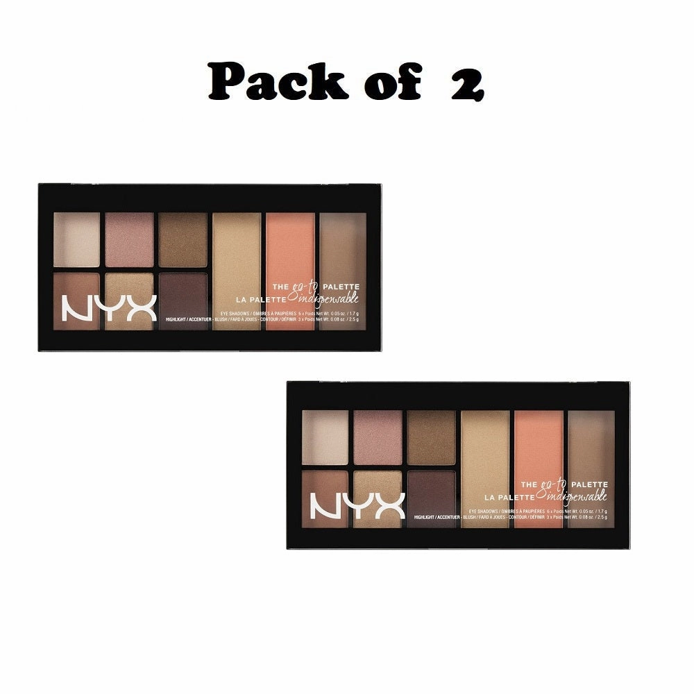 Pack of 2 NYX The Go-To Palette in Wanderlust GTP01