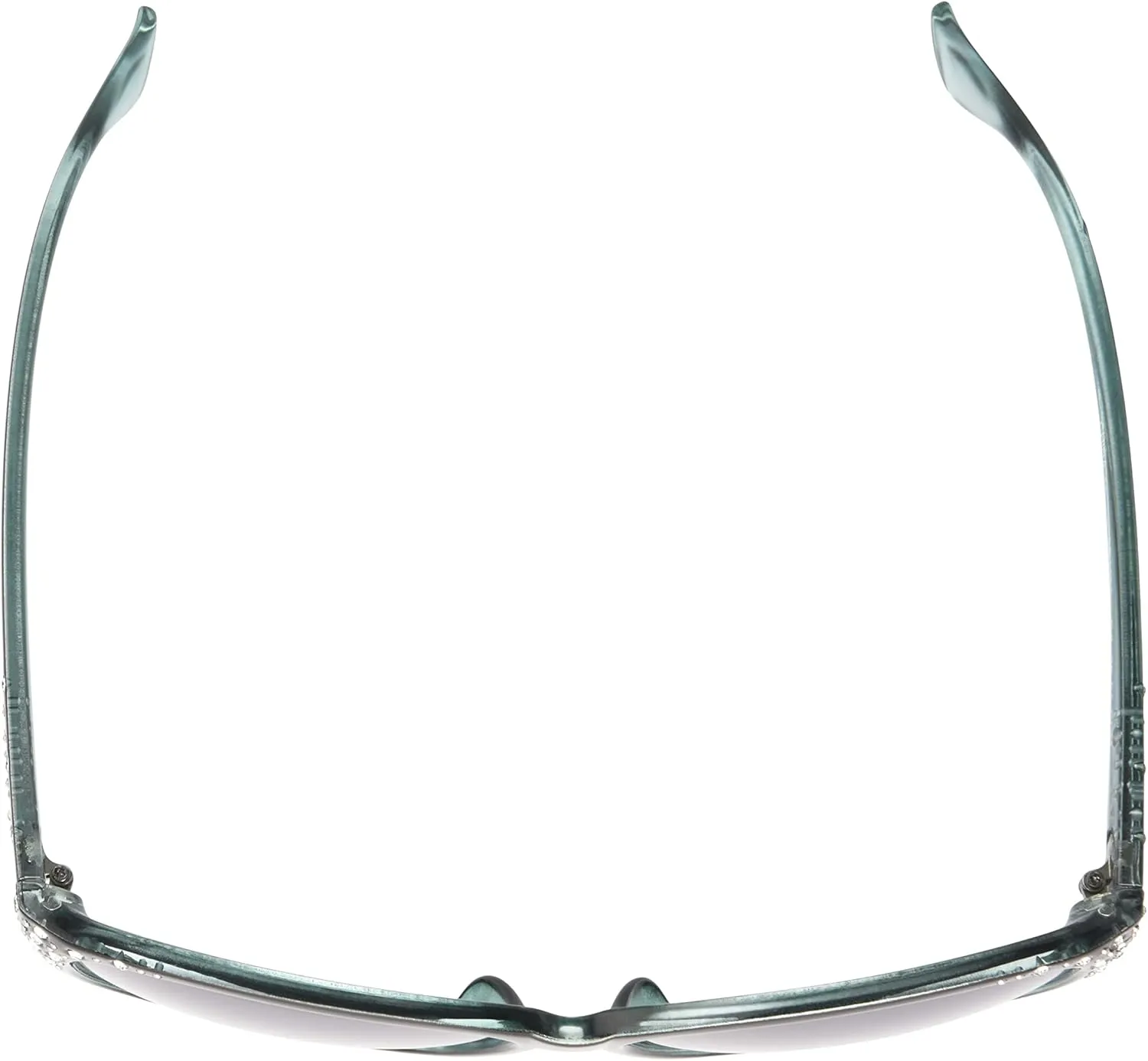 Panama Jack Women's Blue & Silver Flash Cat Eye Cateye Sunglasses, Shiny Black Crystal, 60