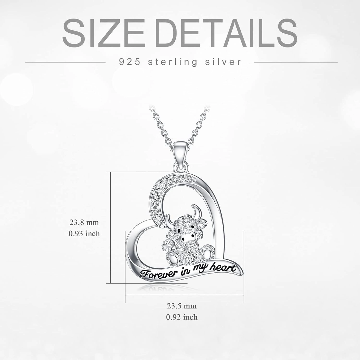 PELOVNY Sterling Silver Rabbit/Cat/Snail/Deer/Unicorn/Monkey/Elephant/Hummingbird/Butterfly Necklace Sterling Silver Animal Themed Jewelry Christmas Halloween Gifts For Women Girls Animal Lover
