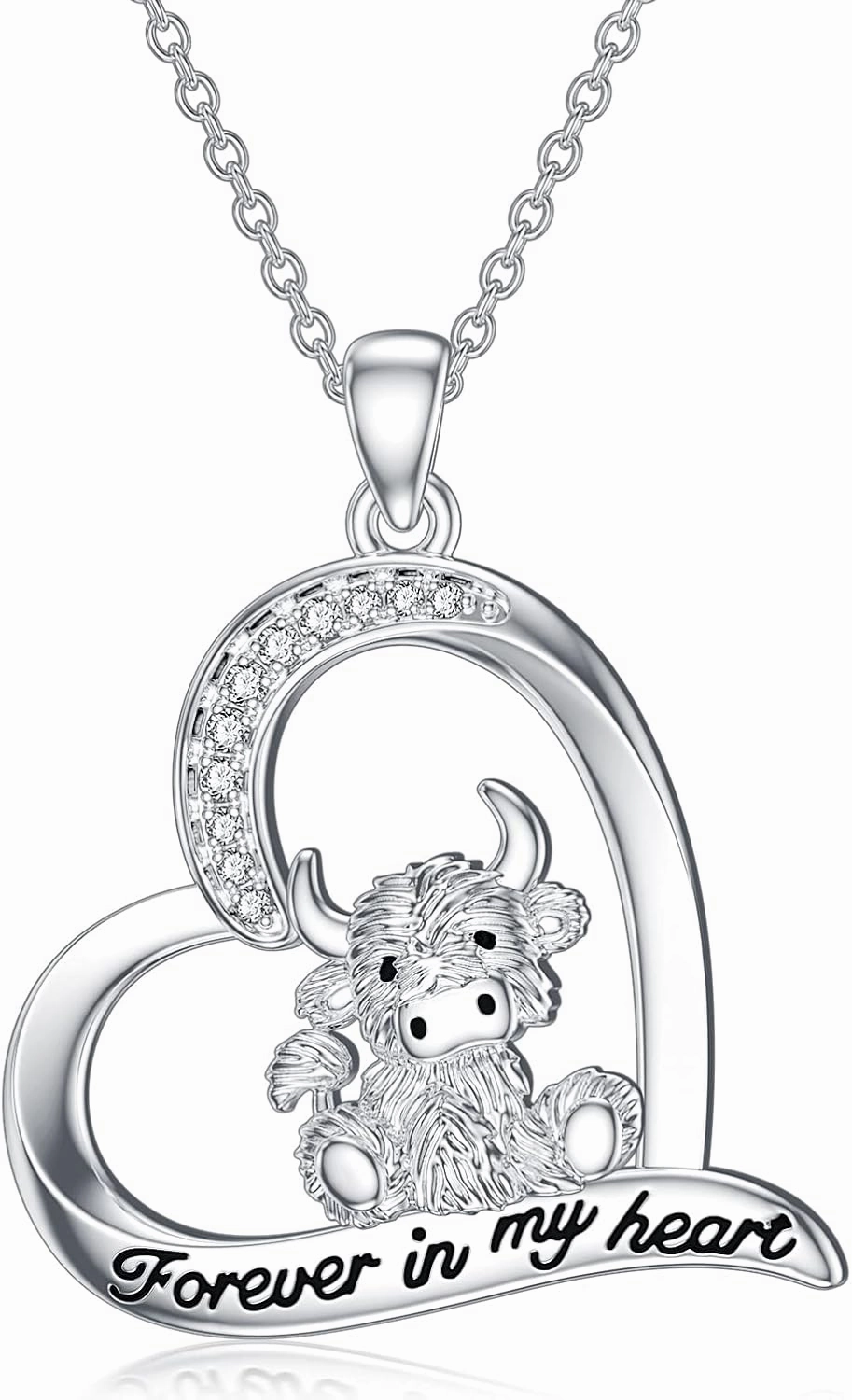PELOVNY Sterling Silver Rabbit/Cat/Snail/Deer/Unicorn/Monkey/Elephant/Hummingbird/Butterfly Necklace Sterling Silver Animal Themed Jewelry Christmas Halloween Gifts For Women Girls Animal Lover