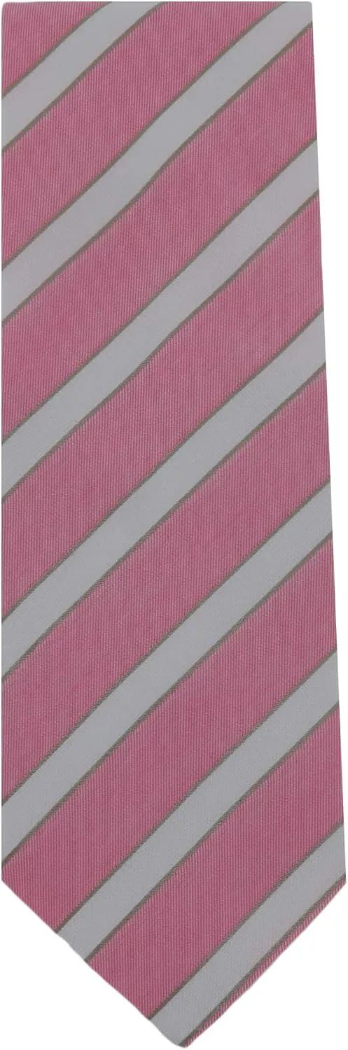 Pink Striped Silk Tie