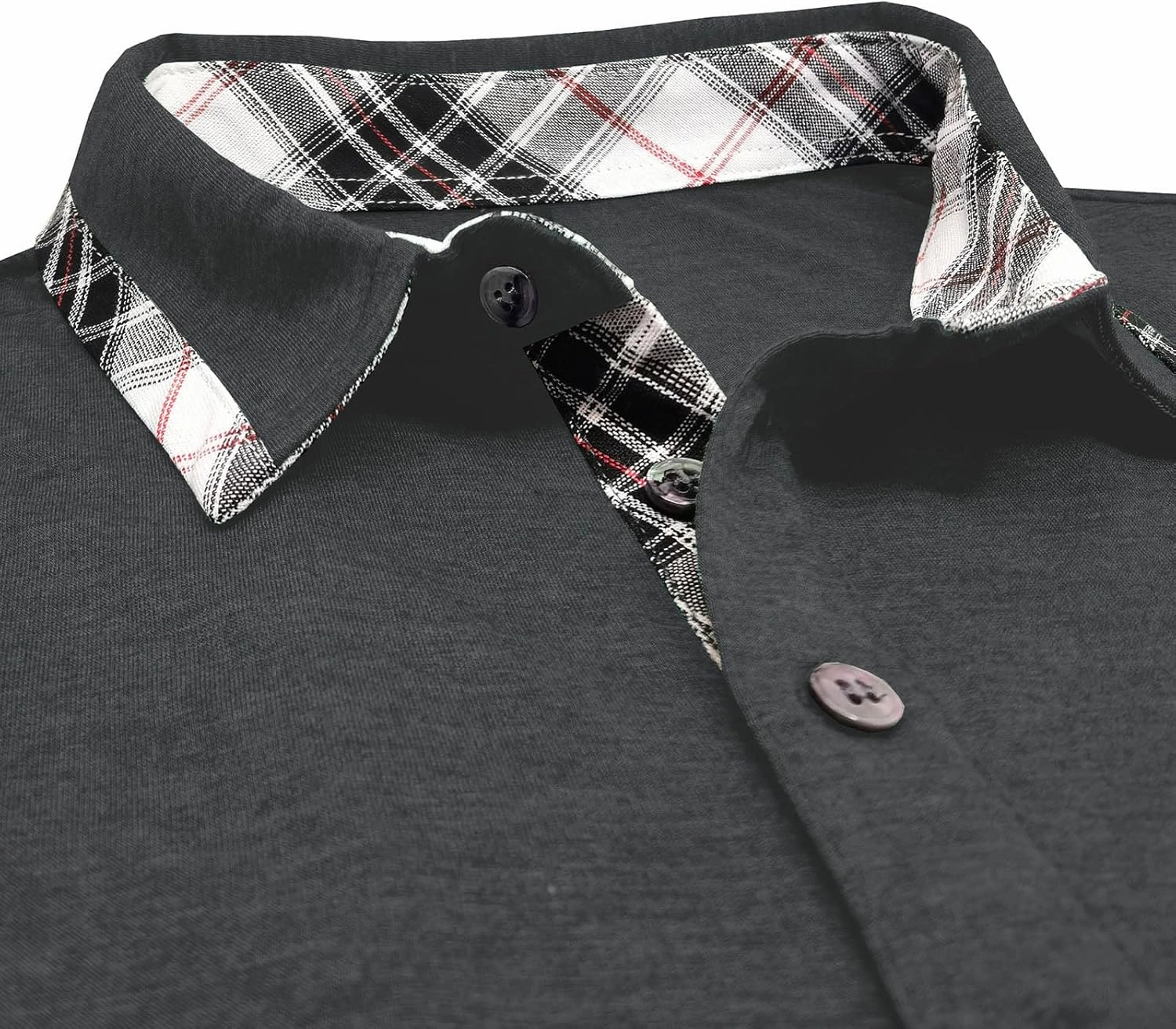 Polo Shirts for Men Loose Fit Solid Lightweight Button T-Shirts Casual Stylish Long Sleeve Henley Pullover Tee Tops