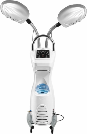 Professional Hair Steamers for Salon Use, 7 in 1 Professional Freestanding Salon Dryer with Rolling Base, Timer, Temperature and Steam Control, 650W 110V for Deep Conditioning, Color Processor