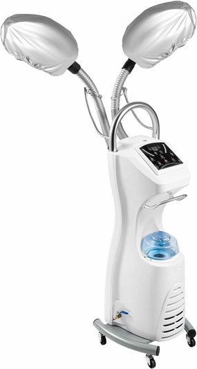 Professional Standing Hair Steamer, 7-in-1 Multifunctional Nano Steam Machine, Hooded Hair Dryer Hair Treatment Machine for Salon SPA, 110V