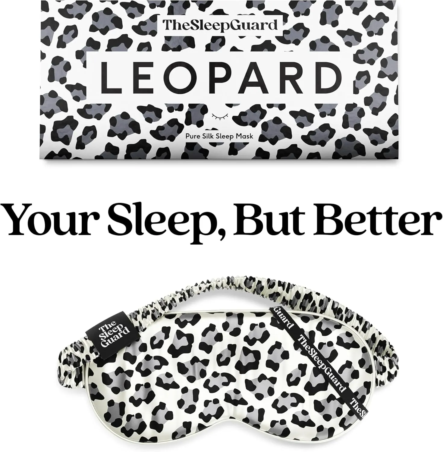 Pure Silk Sleep Mask [100% 6A Mulberry Silk, 22 Momme] Light Blocking Travel Essentials. Eye Masks for Sleeping. Black Oeko-Tex Blindfold. Eye Covers for Men & Women