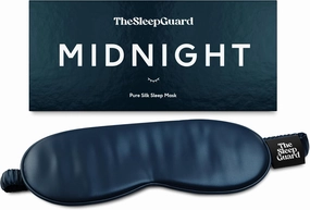 Pure Silk Sleep Mask [100% 6A Mulberry Silk, 22 Momme] Light Blocking Travel Essentials. Eye Masks for Sleeping. Black Oeko-Tex Blindfold. Eye Covers for Men & Women