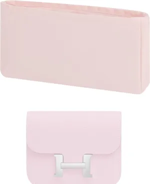 Purse Handbag Silky Organizer Insert Keep Bag Shape Fits Hermes Constance 19/New 19/24/New 24 Bags, Luxury Handbag Tote Lightweight Sturdy(New Constance24,Pink)