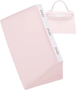Purse Pillow for Kelly Pochette/Mini2/20/25/28/32/35/40/42/50,Memory Foam Shaper Insert,Silky Bag Pillow for Luxury Handbag Tote(Kelly25 Sellier,Pink)