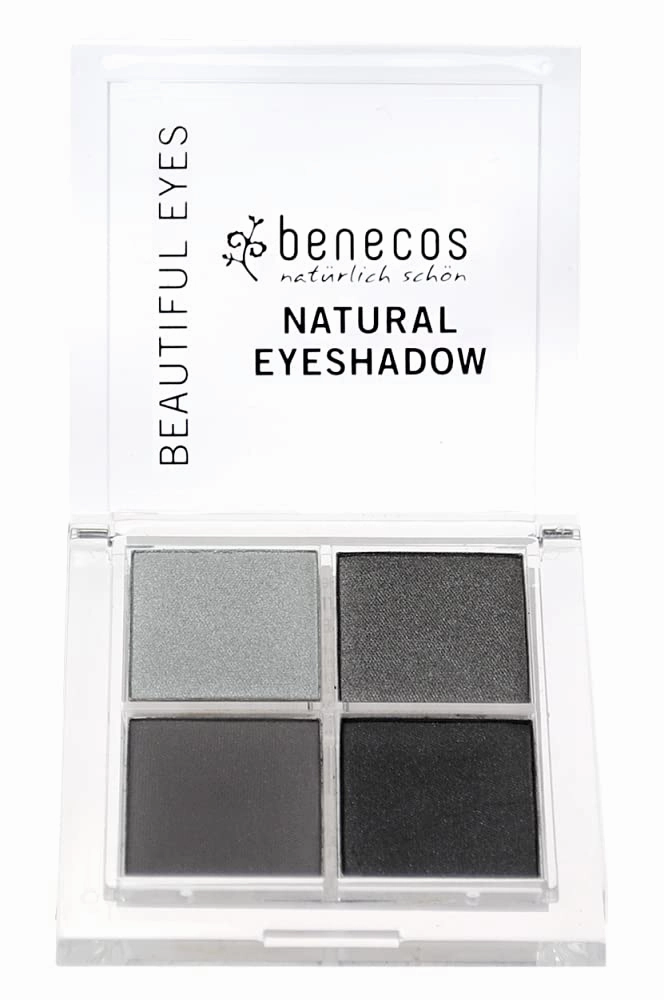 Quattro Eyeshadow Palette - Matte & Shimmering Long-Lasting Smudge-Free Natural Eye Shadow Makeup (Smokey Eyes)