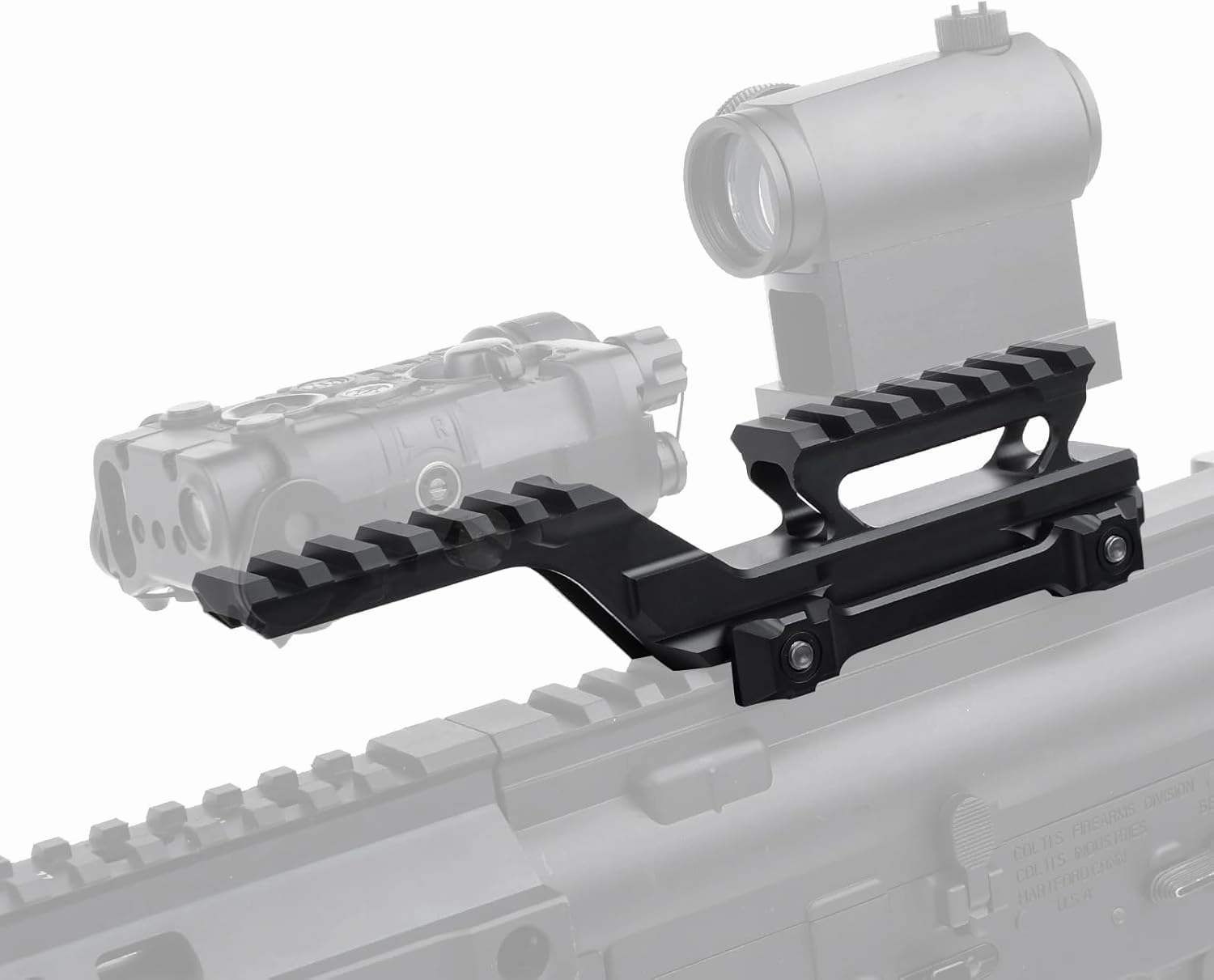 Red Dot Riser Mount Tactical Group Type HY Mount for Holographic Sight Riser Mount Combo Mount Base Picatinny Rail Riser Scope Mount for T1 T2 Optic Sight Black