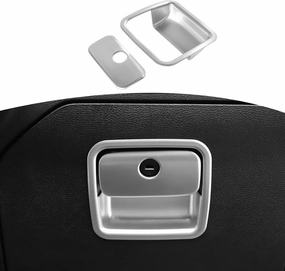 RT-TCZ for Jeep JL Glove Box Compartment Latch Handle Trim Cover for Jeep Wrangler JL JLU Gladiator JT 2018-2024 Silver Interior Accessories