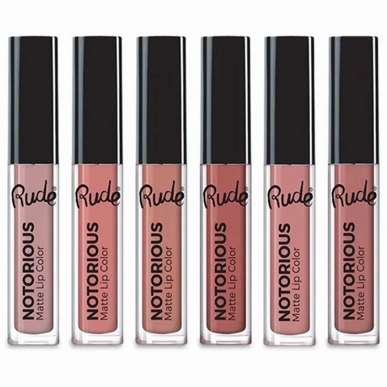 Rude Cosmetics Keep It Sassy Notorious 6 Lip Color Set - Nude