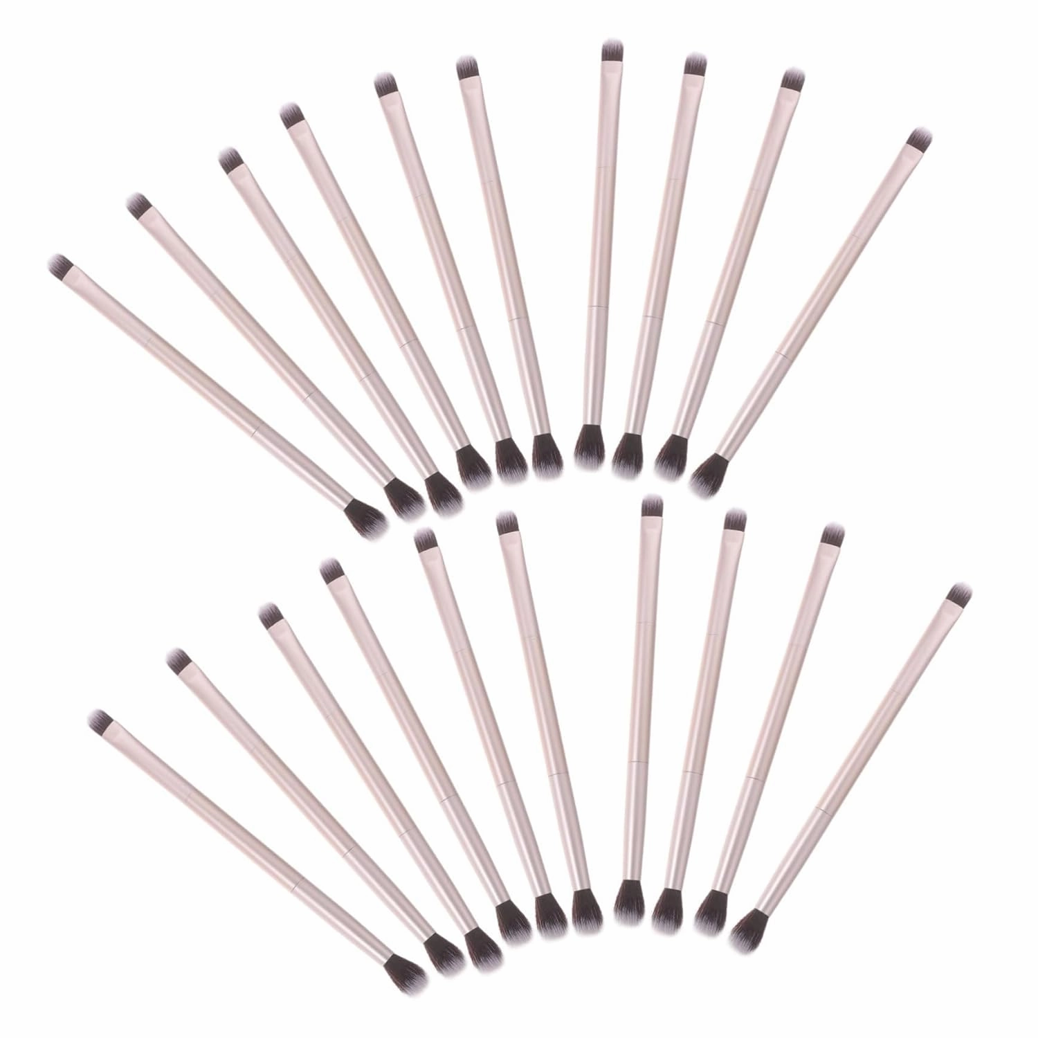 SAFIGLE 20pcs Double-ended Eyeshadow Brush Makeup Brush for Blending Precision Application Versatile for Eyeshadow Nose Shadow Soft Bristles for Comfortable Use