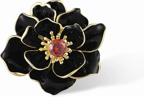 Santuzza 925 Sterling Silver Handmade Enamel Flower Pendant for Women