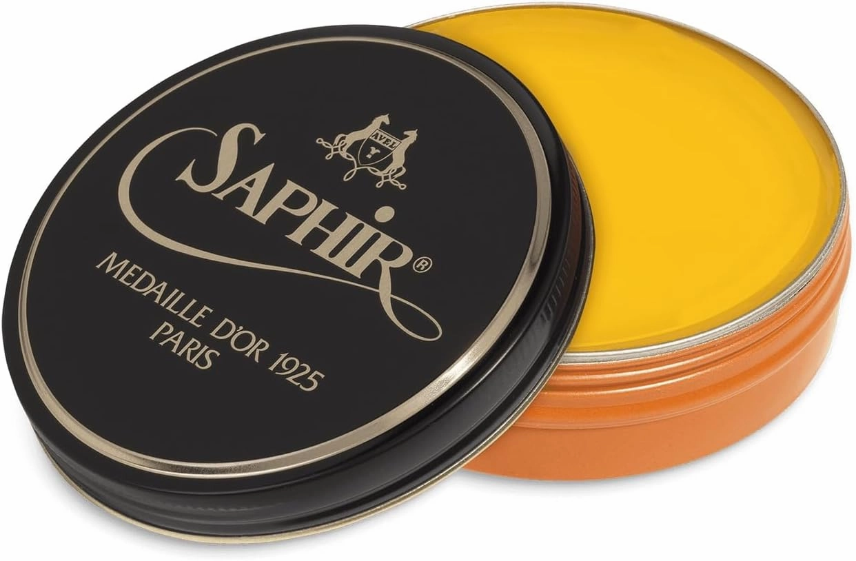 SAPHIR Medaille d’Or Pate De Luxe - Natural Wax Shoe Polish for Leather Shining