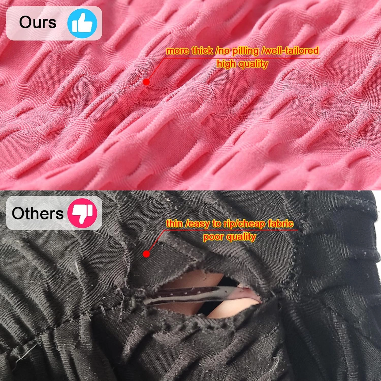 Scrunch Butt Lifting Workout Leggings for Women High Waisted Yoga Pants Tummy Control Gym Booty Textured Tights