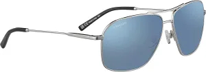 Serengeti Square DORWINN-Shiny Silver-Polard 555nm Blue, Multi, One Size