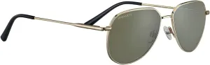 Serengeti Square Haywood Small Shiny Light Gold-Mineral Non Polarized 555nm, Multi, One Size