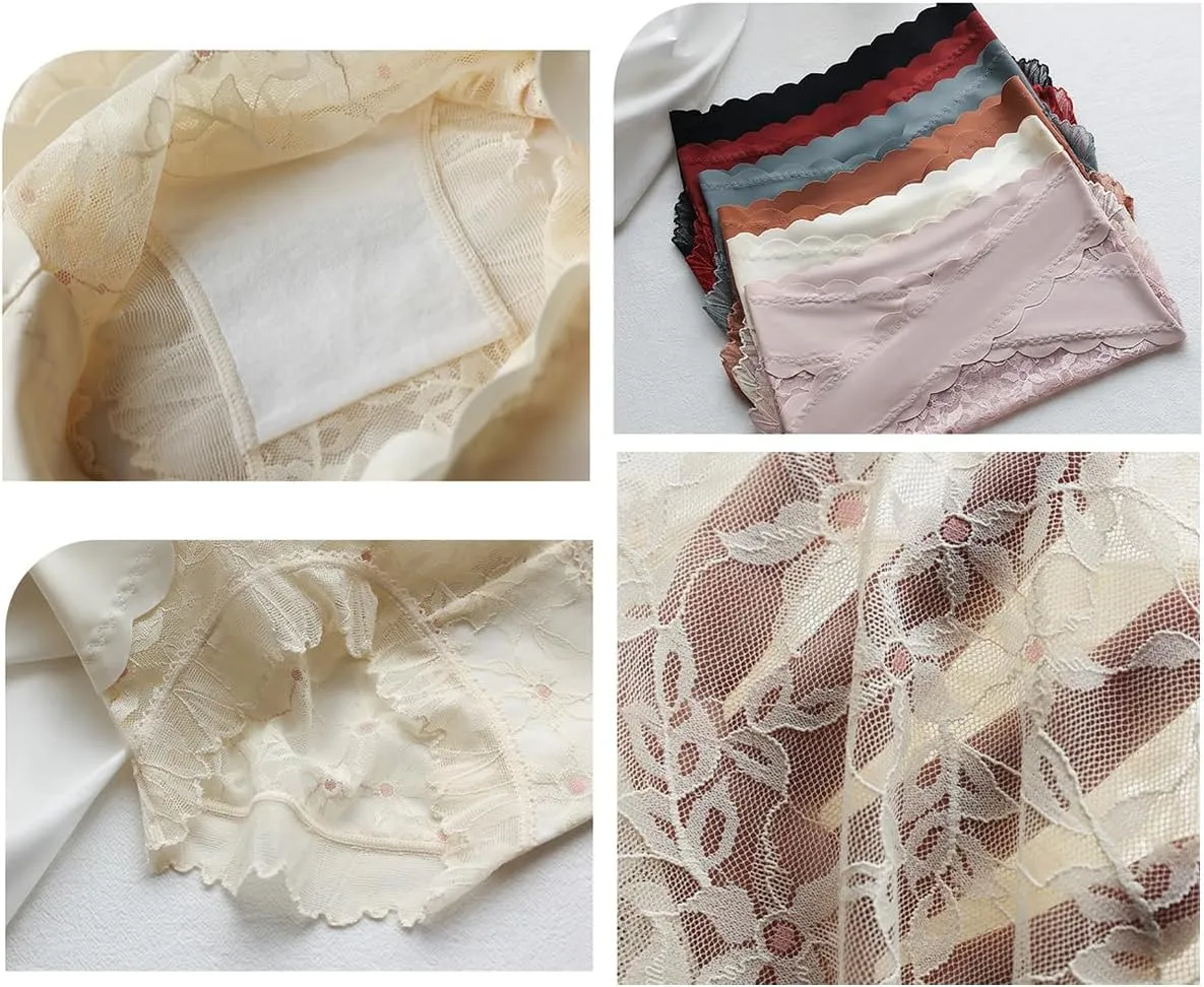 Sexy Seamless Thin Lace Silk Care Panties, High Waisted Shapewear Panty, Tummy Control Shapewear for Women