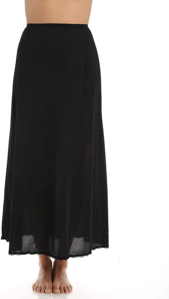 Shadowline Women's 4711636 36 Inch Flare Daywear Half Slip, Black,Ivory,Nude,White, S,M,L