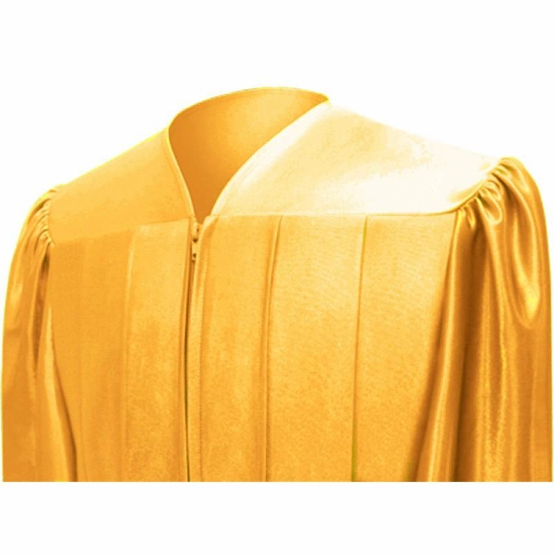 Shiny Antique Gold Junior High/Middle School Gown