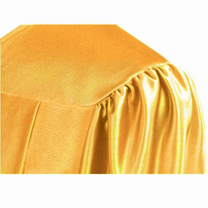 Shiny Antique Gold Junior High/Middle School Gown