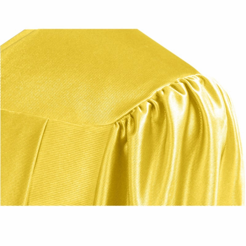 Shiny Gold Bachelors Academic Cap & Gown