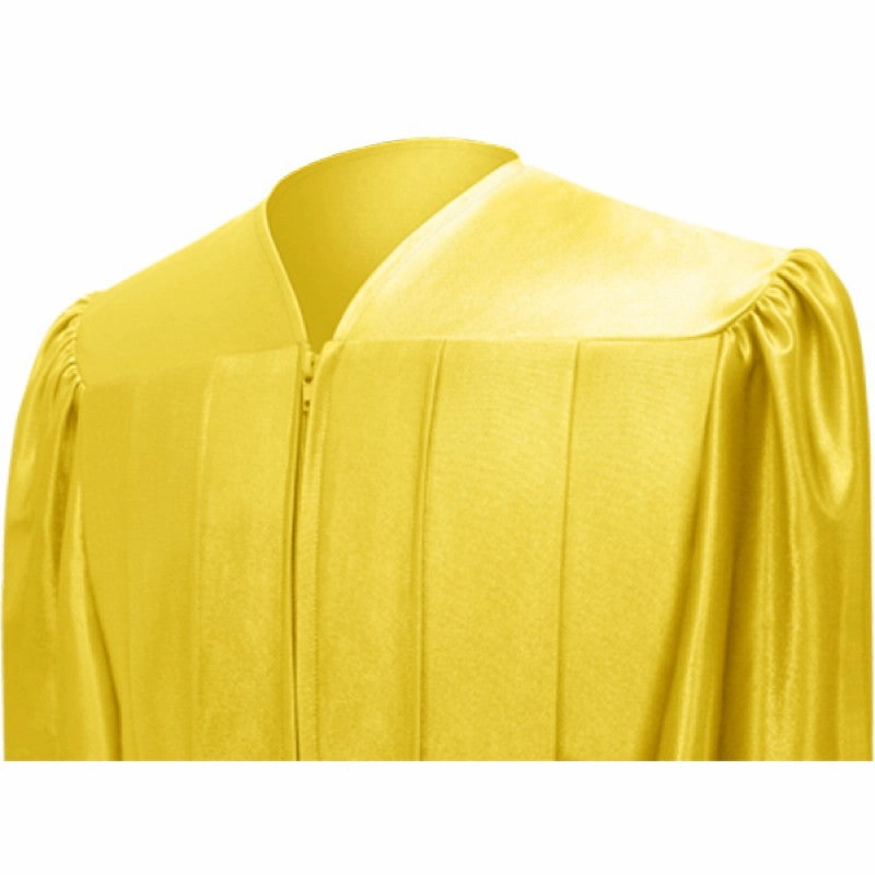 Shiny Gold Bachelors Academic Cap & Gown