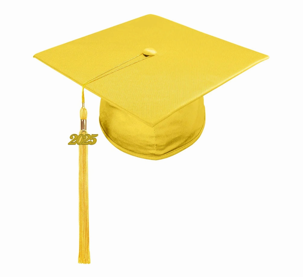 Shiny Gold Bachelors Academic Cap & Gown