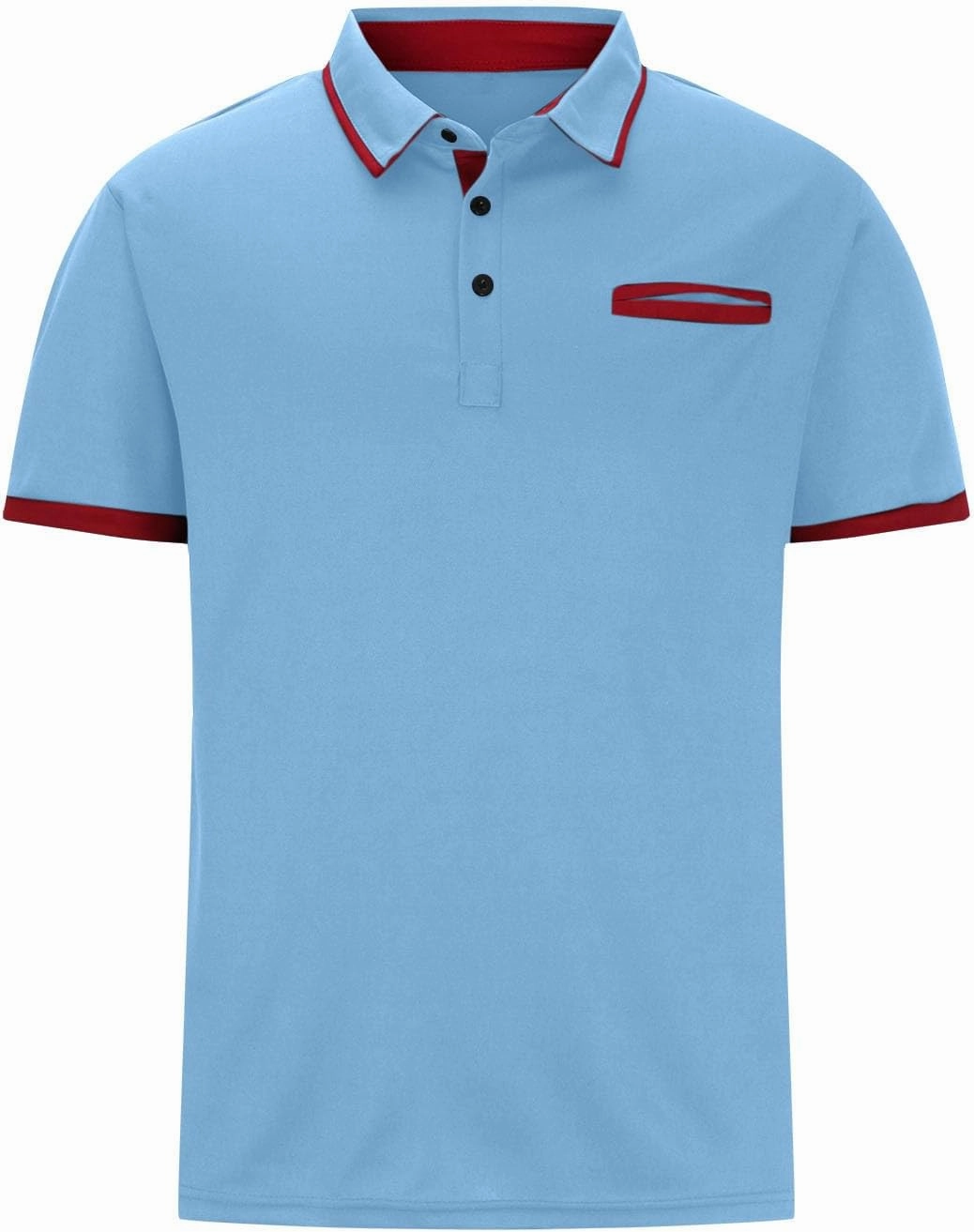 Short Sleeve Polo T Shirts for Men Fashion Collared Shirts Basic Golf Polo T Shirts Solid Color Work Shirts