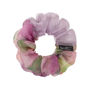 Silk Hair Scrunchies for Women, SHE'S FREE STYLE JUST FOR YOU Unique and colorful designs scrunchies Crafted from silk and polyester, Luxury Hair Scrunchie with exquisite stitching (Red)