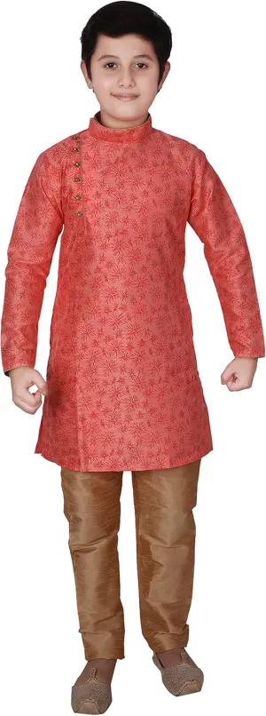Silk Indian Ethnic Wear Kurta Set's For Kids Boys | 1 To 16 Years | Pack Of 1 (S-134)