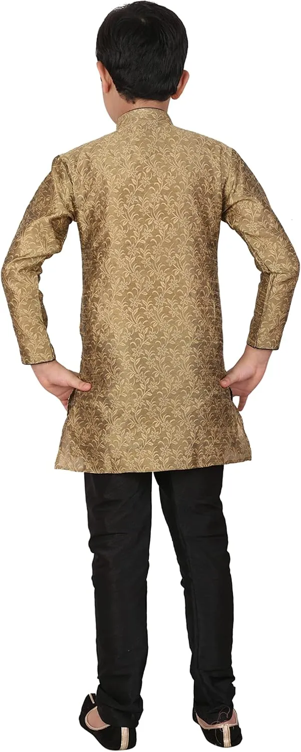 Silk Kids Kurta Set for Boys | Indian Traditional Wear | 1 To 16 Years | Pack of 1 (S-106)