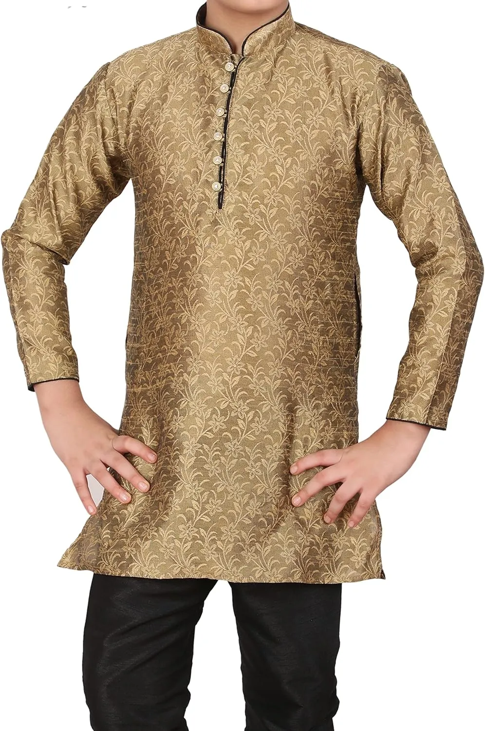 Silk Kids Kurta Set for Boys | Indian Traditional Wear | 1 To 16 Years | Pack of 1 (S-106)