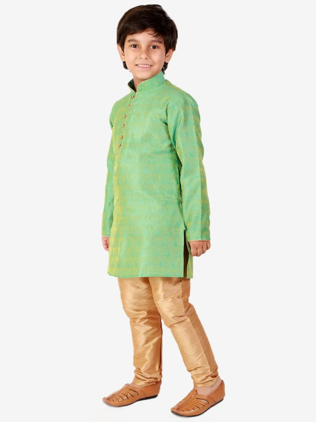Silk Kids Kurta Set for Boys | Indian Traditional Wear | 1 To 16 Years | Pack of 1 (S-106)
