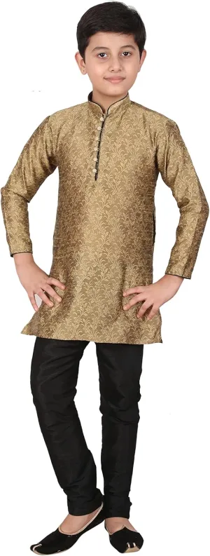 Silk Kids Kurta Set for Boys | Indian Traditional Wear | 1 To 16 Years | Pack of 1 (S-106)