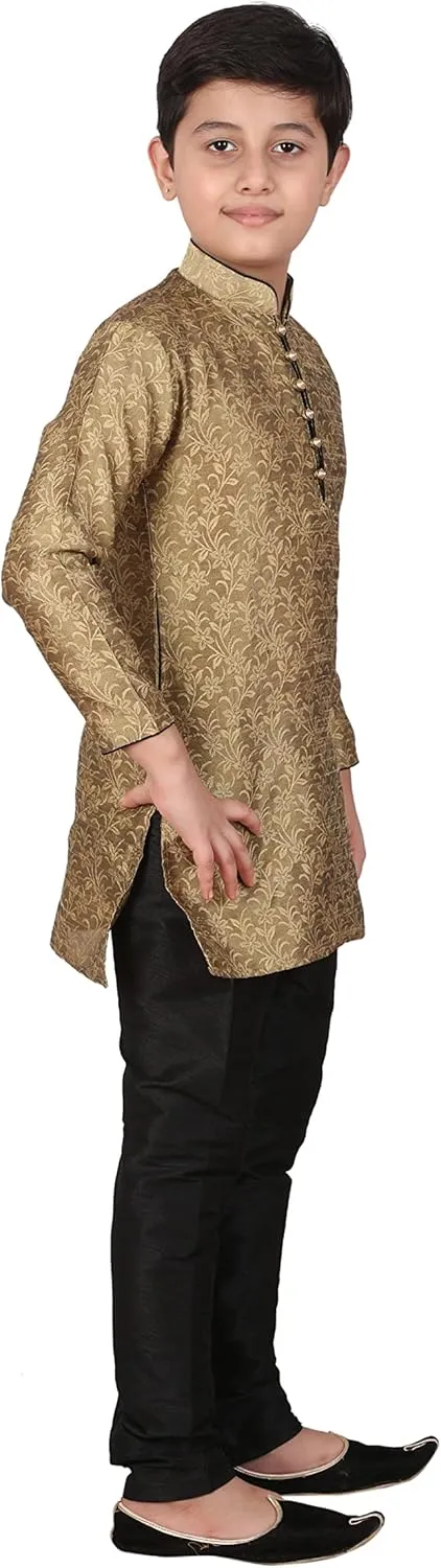 Silk Kids Kurta Set for Boys | Indian Traditional Wear | 1 To 16 Years | Pack of 1 (S-106)