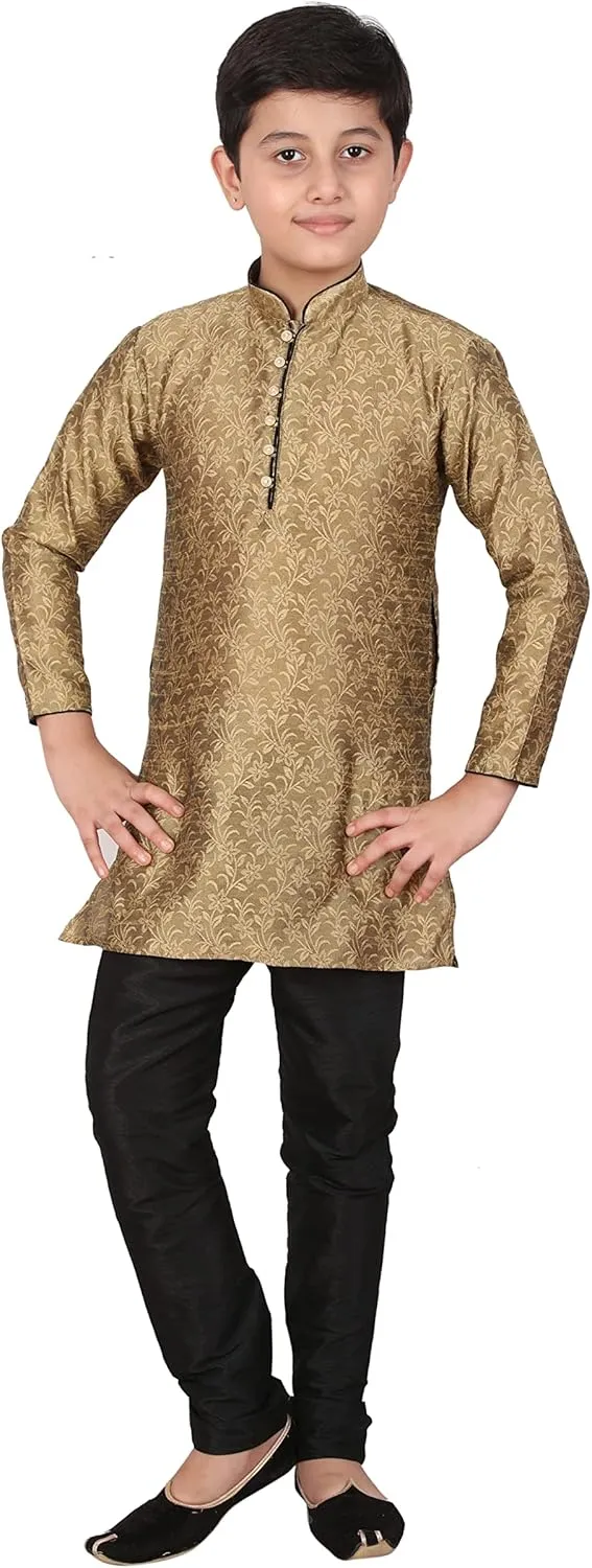 Silk Kids Kurta Set for Boys | Indian Traditional Wear | 1 To 16 Years | Pack of 1 (S-106)