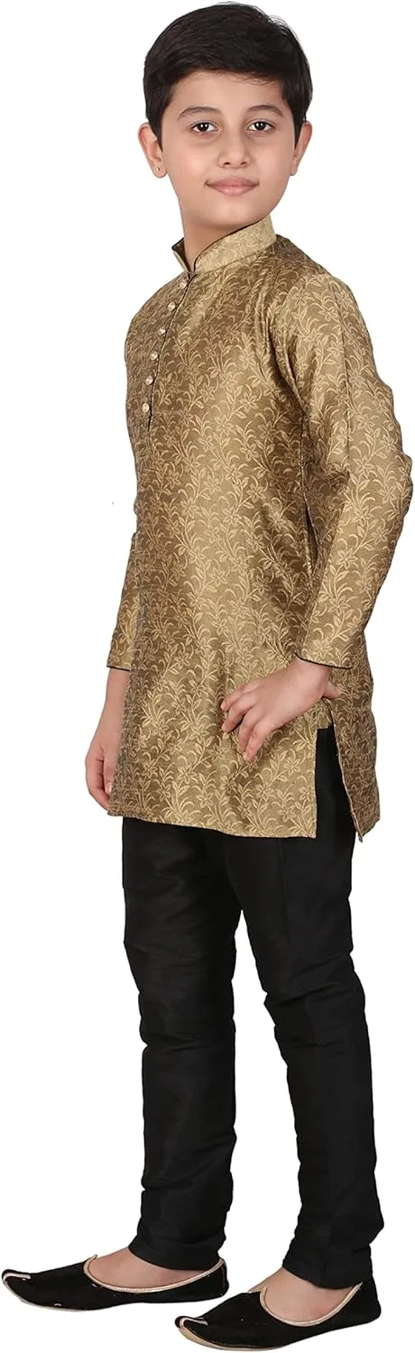 Silk Kids Kurta Set for Boys | Indian Traditional Wear | 1 To 16 Years | Pack of 1 (S-106)