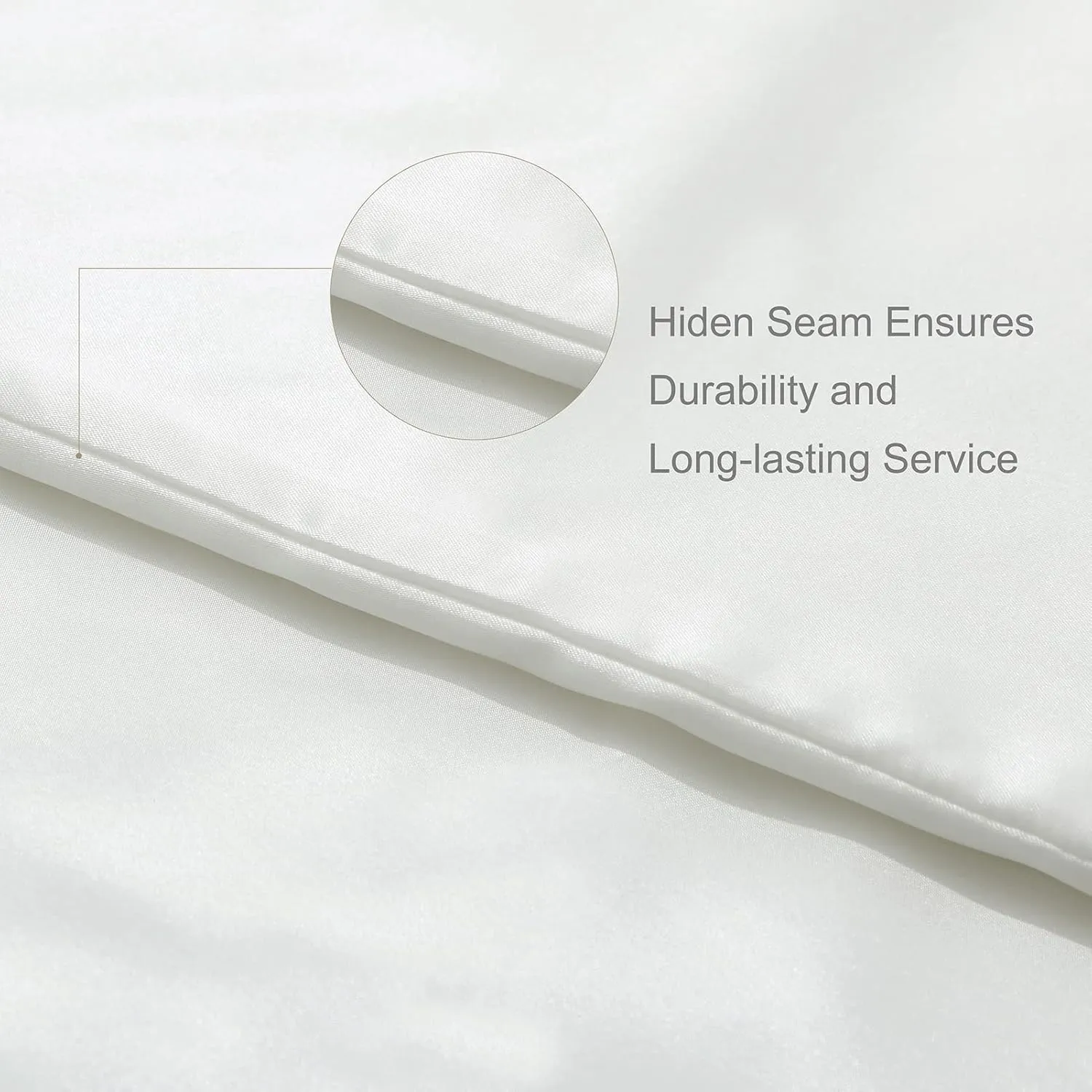 Silk Throw Blanket - White Cooling Packable Satin Blanket for Couch, Bed, Camping, Outdoor, Travel, Car - Super Soft Lightweight Cozy Blanket(90'' x 90'', White)