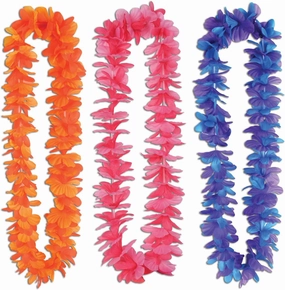 Silk 'N Petals Tropical Sunset Leis (asstd colors) Party Accessory (1 count)