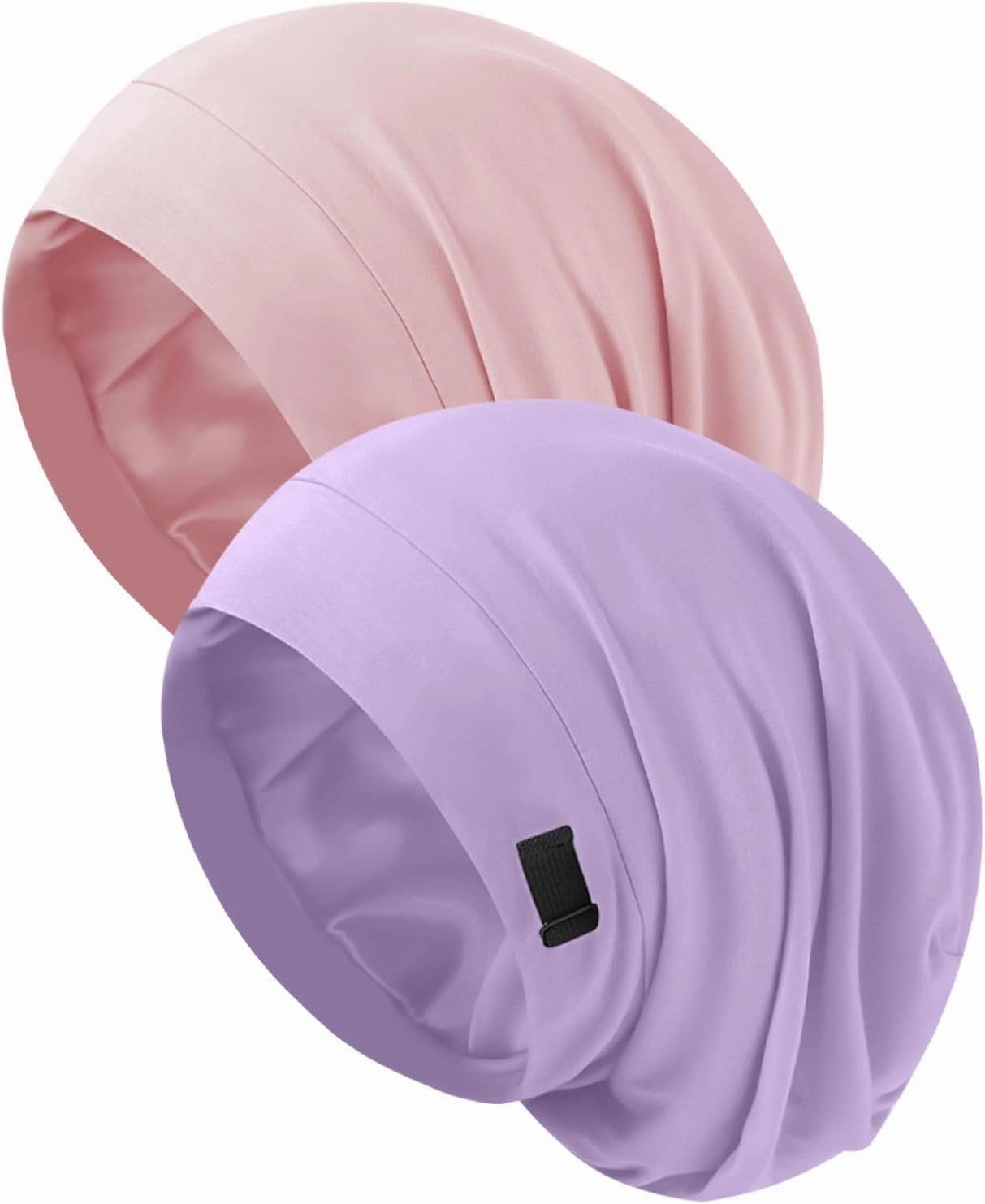 Silk Bonnet for Sleeping Women, Adjustable Silky Satin Lined Sleep Cap, Silk Hair Wrap Slouch Beanie Hat