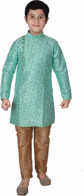 Silk Indian Ethnic Wear Kurta Set's For Kids Boys | 1 To 16 Years | Pack Of 1 (S-134)