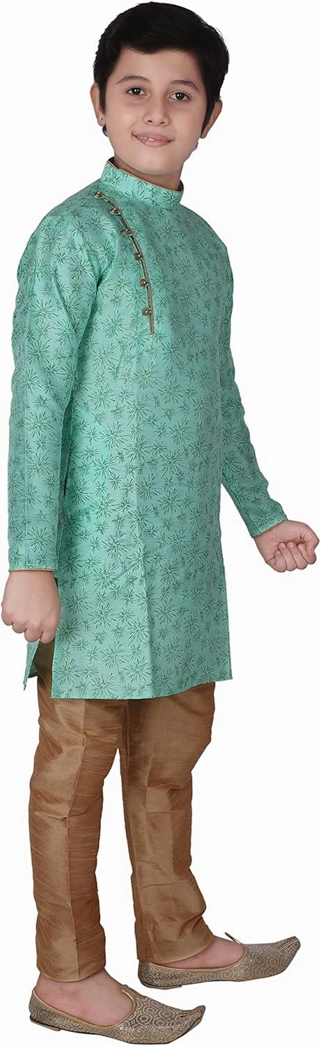 Silk Indian Ethnic Wear Kurta Set's For Kids Boys | 1 To 16 Years | Pack Of 1 (S-134)